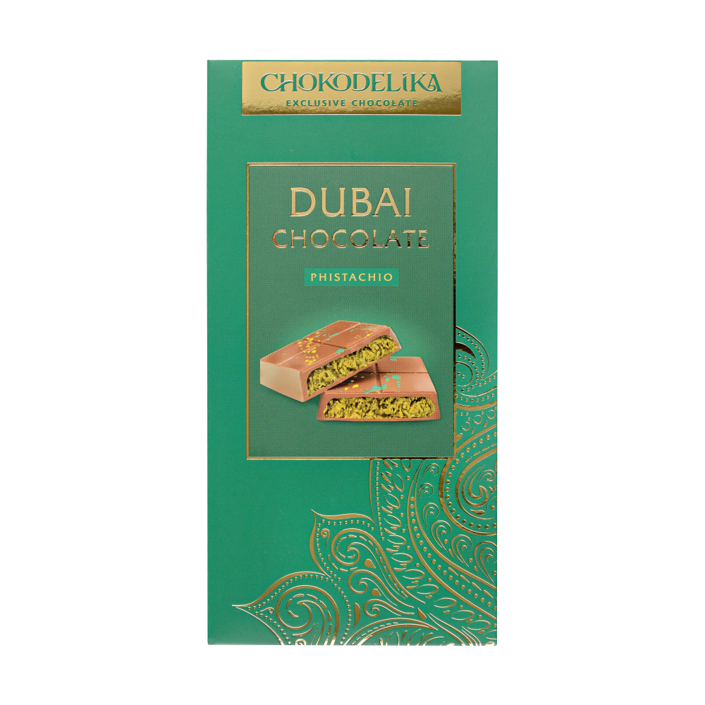 Шоколад молочный "Dubai Pistachio"