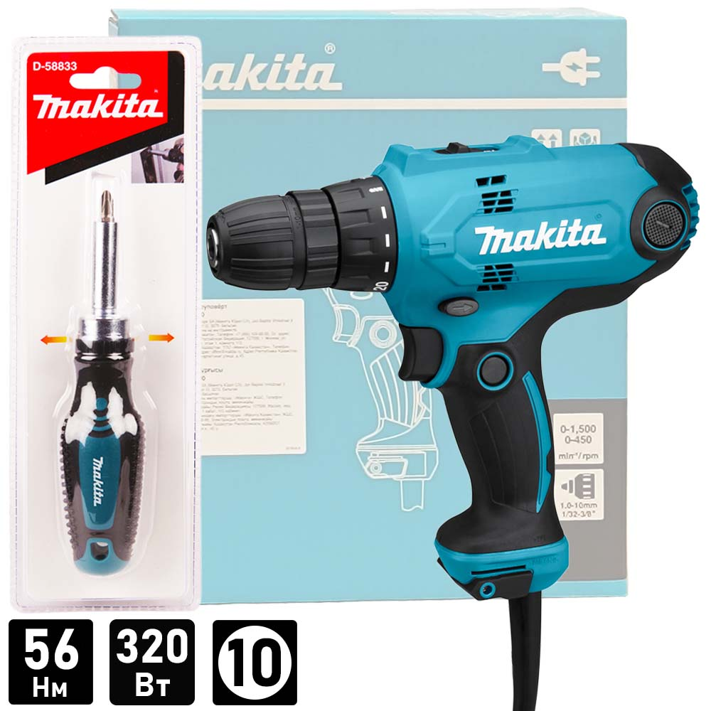Дрель-шуруповерт MAKITA DF0300X1