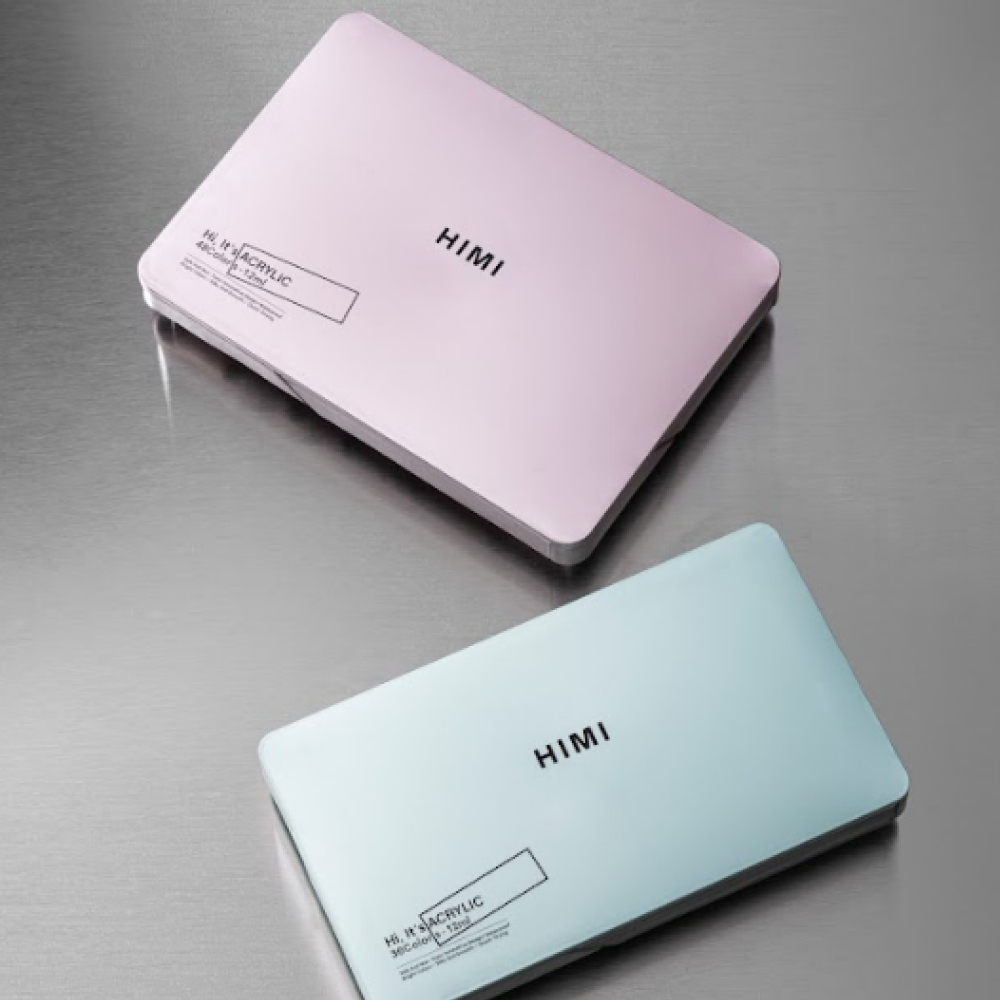 Краски акриловые"Himi Jelly Cup", набор 48 цветов, 12 мл, кювета, пластиковый футляр - 7