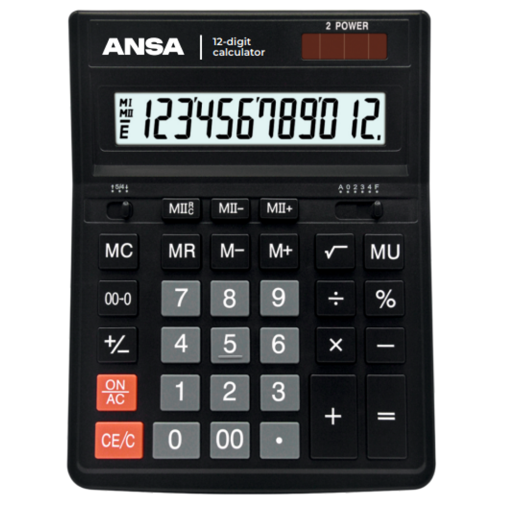 Калькулятор настольный Ansa "AN444S"