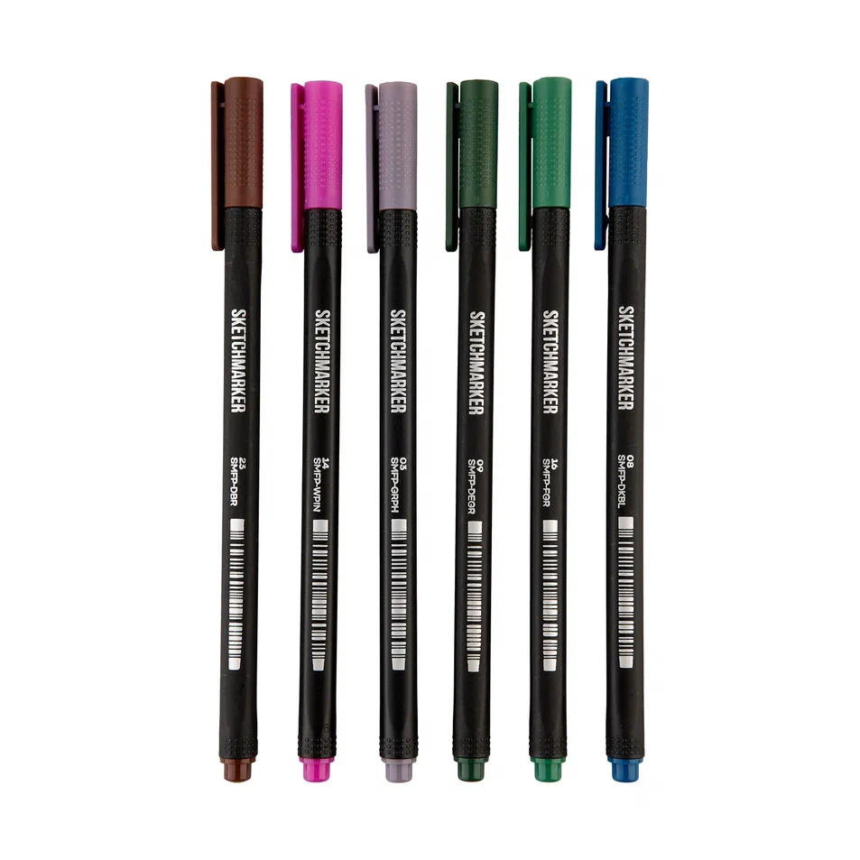 Ручка капиллярная "Sketchmarker Artist fine pen Intense", 6 шт. - 13