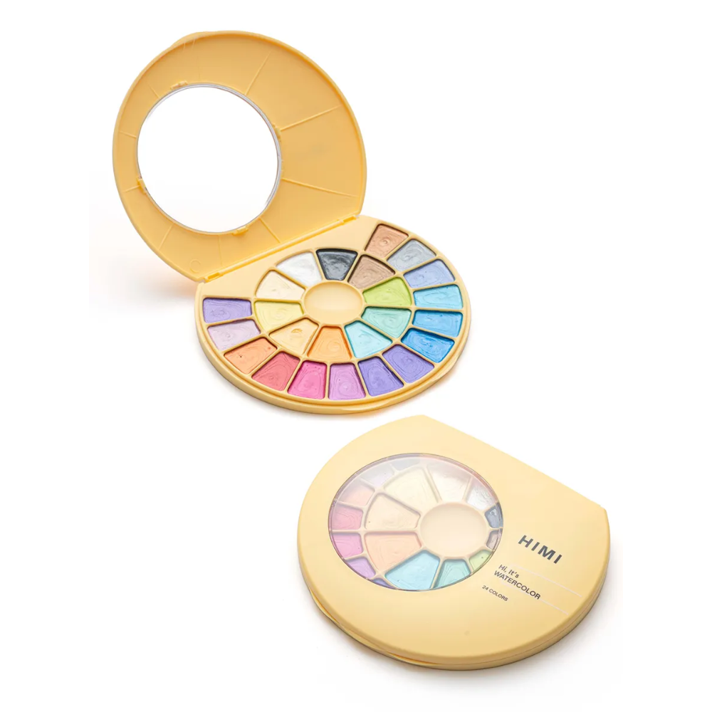 Краски акварельные металлик "Himi"