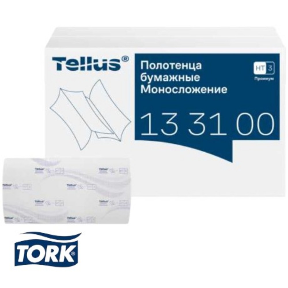 Полотенца бумажные Tellus Синглфолд Премиум