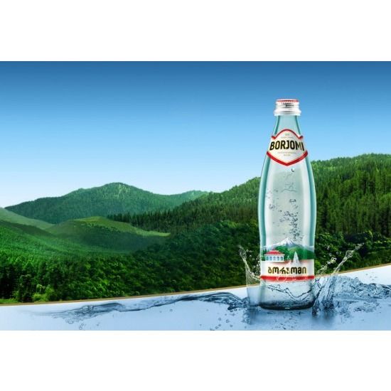 Вода минеральная "Borjomi", газированная, 0.33 л - 2