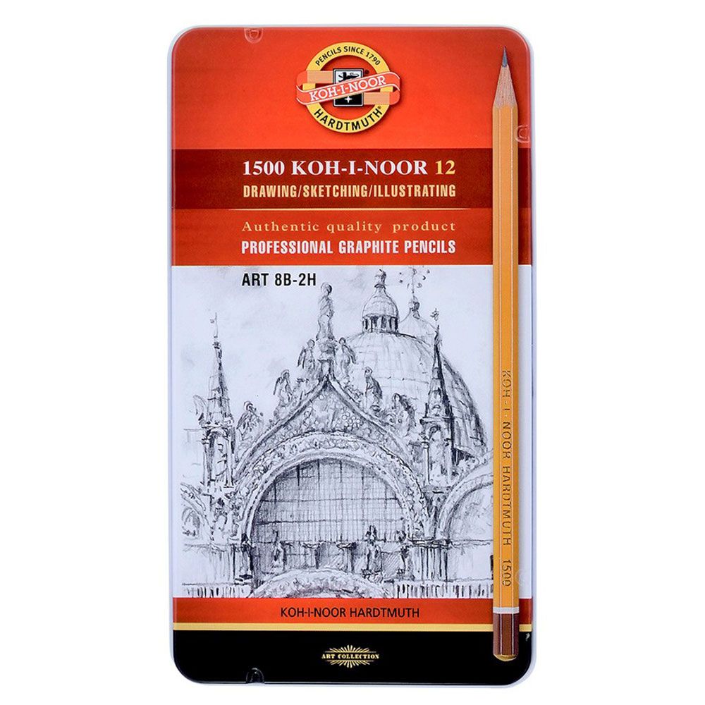 Набор карандашей чернографитных "Koh-I-Noor 1500 Art"