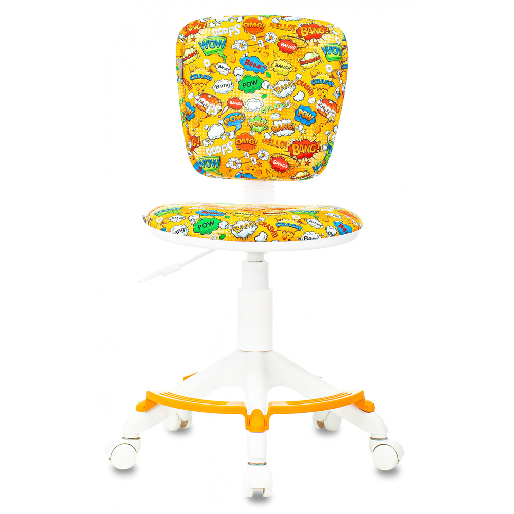 Кресло детское "Бюрократ CH-W204/F", пластик, оранжевый бэнг