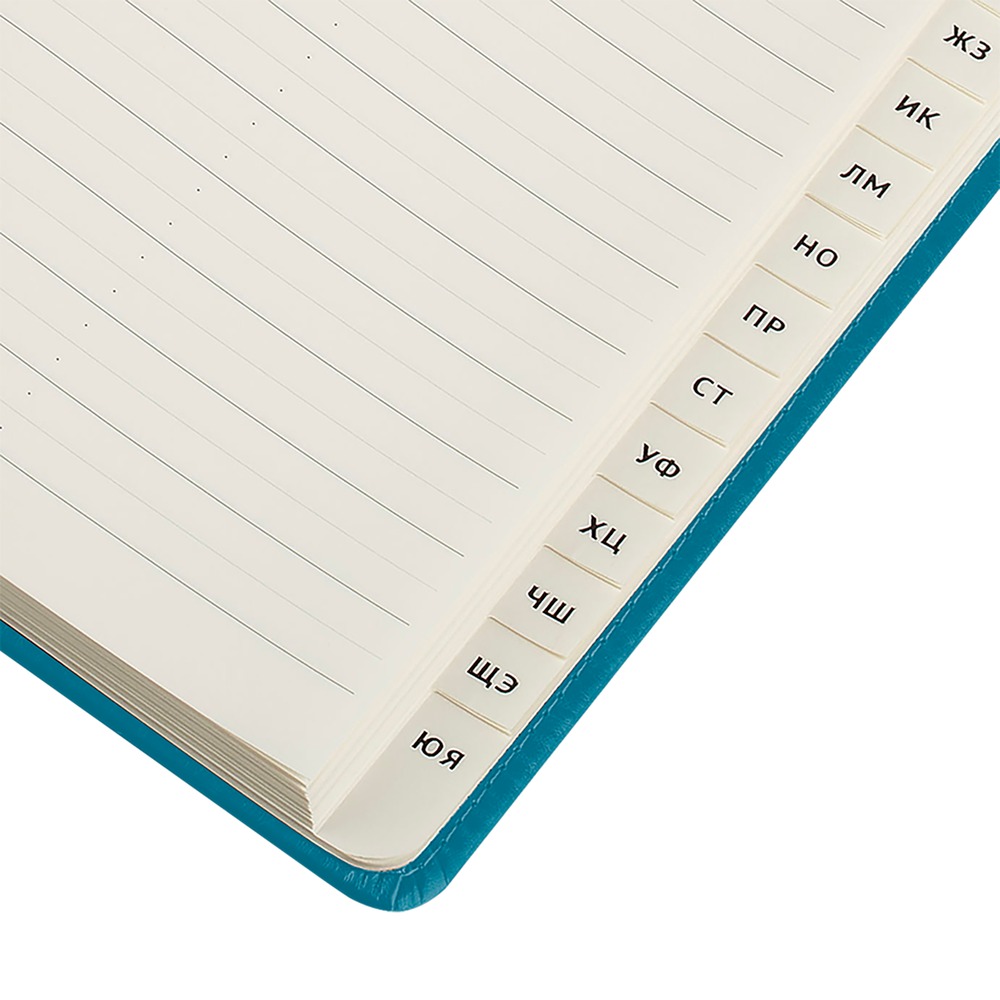 Книга алфавитная "Winner. Dark teal", А5, 135х205 мм, 80 листов, бирюзовый - 2
