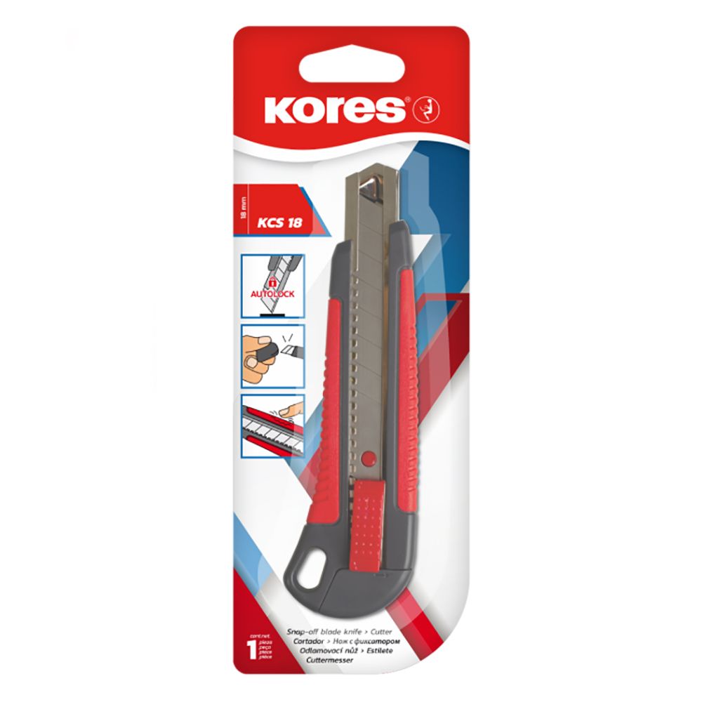 Нож для бумаги "Kores", 18 мм