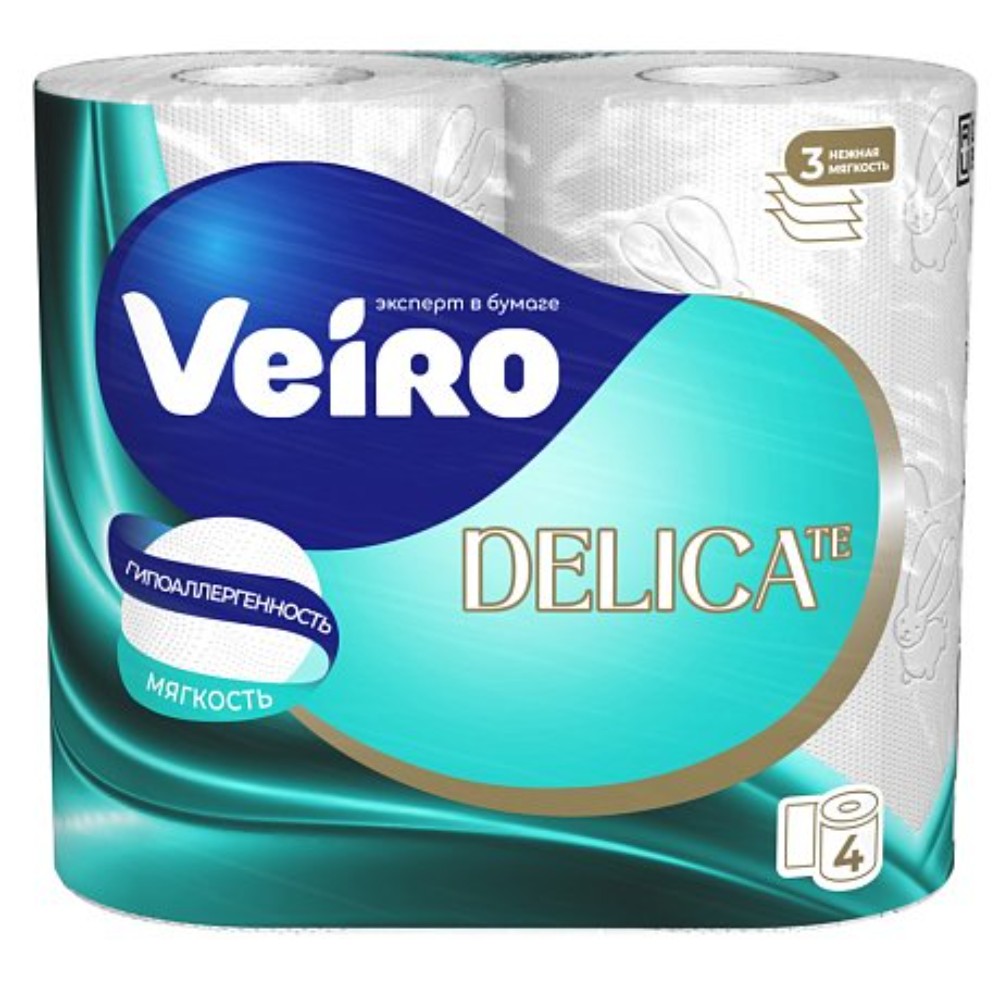  Бумага туалетная Veiro Delicate