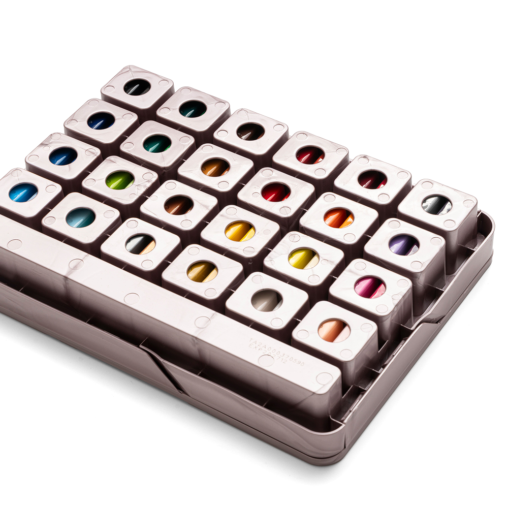 Краски акриловые"Himi Jelly Cup", набор 48 цветов, 12 мл, кювета, пластиковый футляр - 3