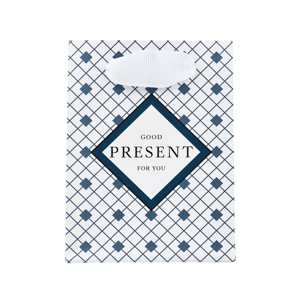 Пакет бумажный подарочный "Мужской", 9х12х6,5 см, ламинированный