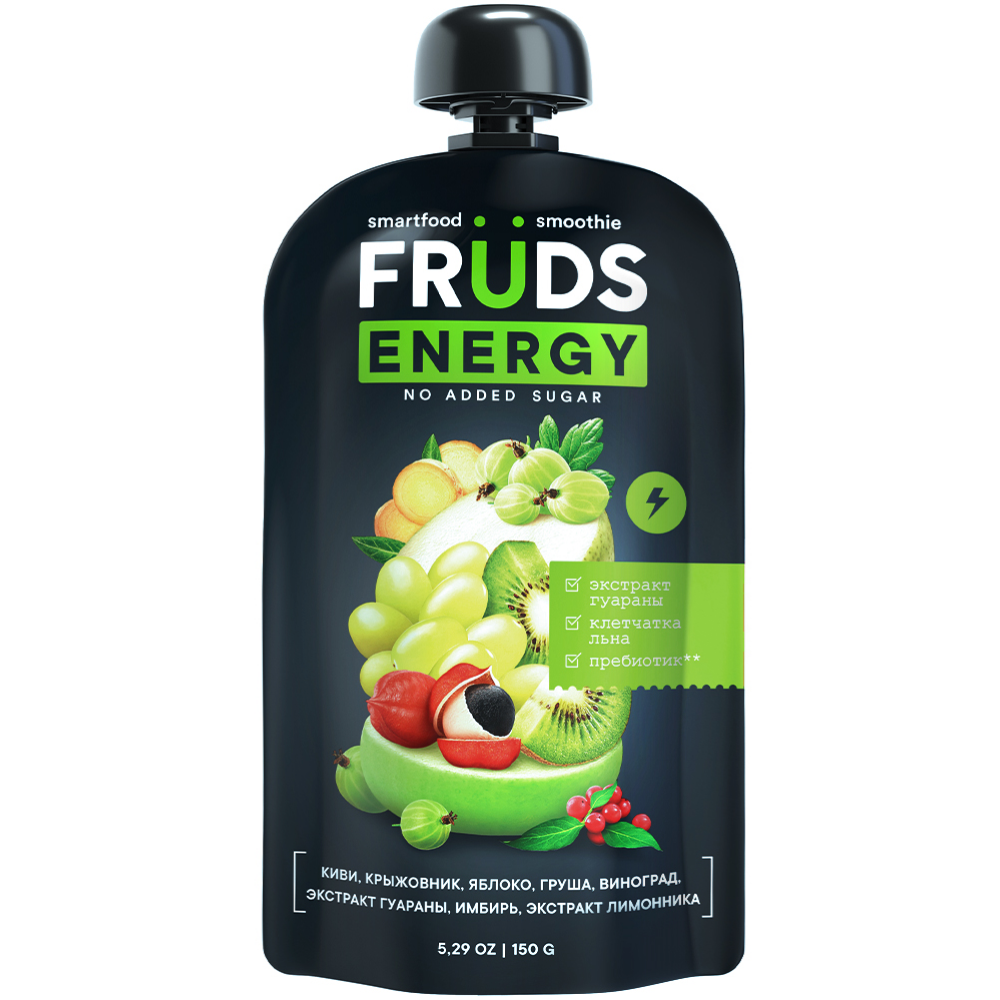Пюре фруктовое "Smartfood smoothie fruds", вкус груша, яблоко