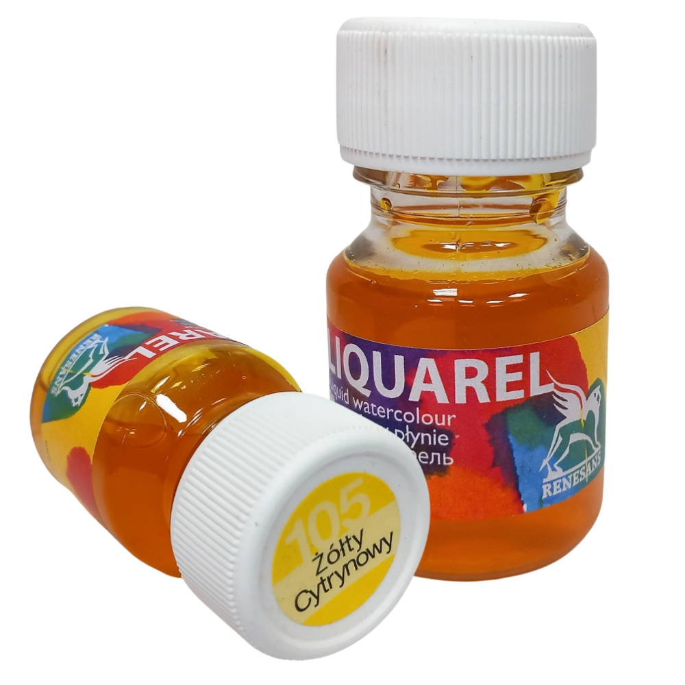Акварель жидкая "Liquarel", 105 лимонный желтый, 30 мл - 2