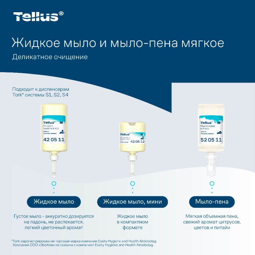 Мыло жидкое Tellus Комфорт, 475 мл, мягкое, SC2 мини - 6