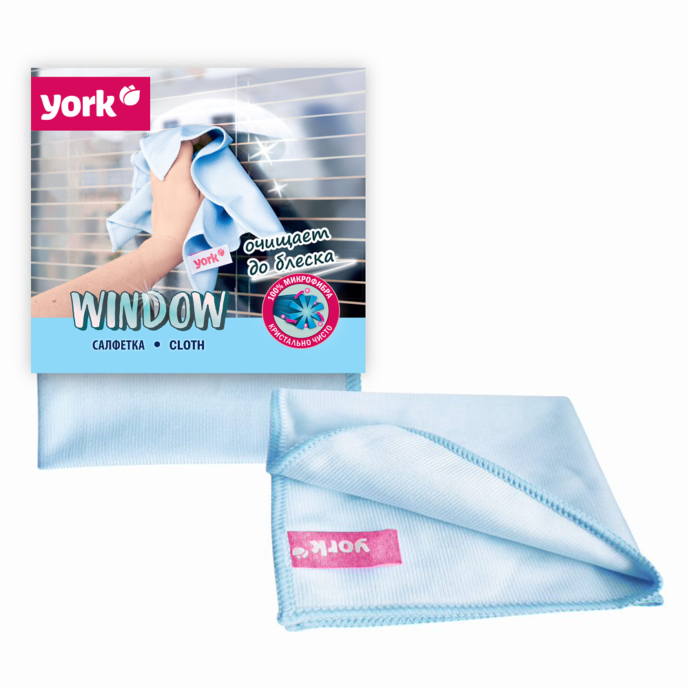 Салфетка для окон и стекла из микроволокна "YORK Window" 