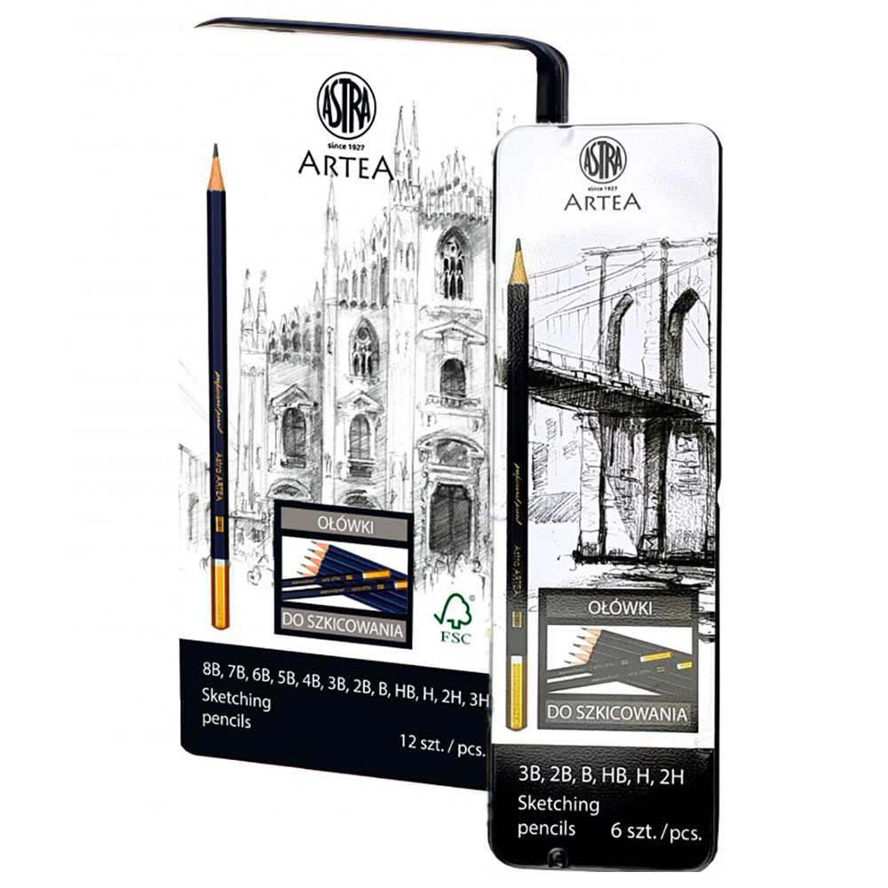 Набор карандашей чернографитных "Artea"