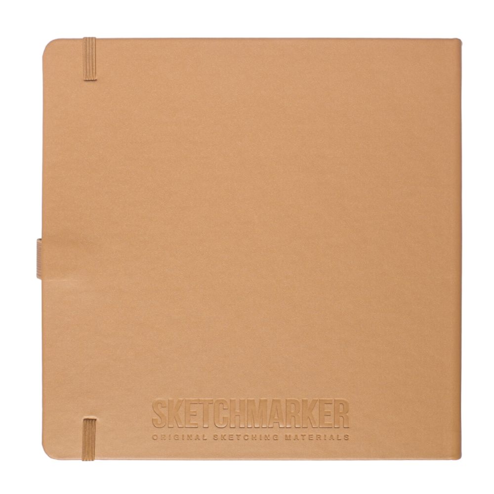 Скетчбук "Sketchmarker", 80 листов, 20x20 см, 140 г/м2, капучино  - 2