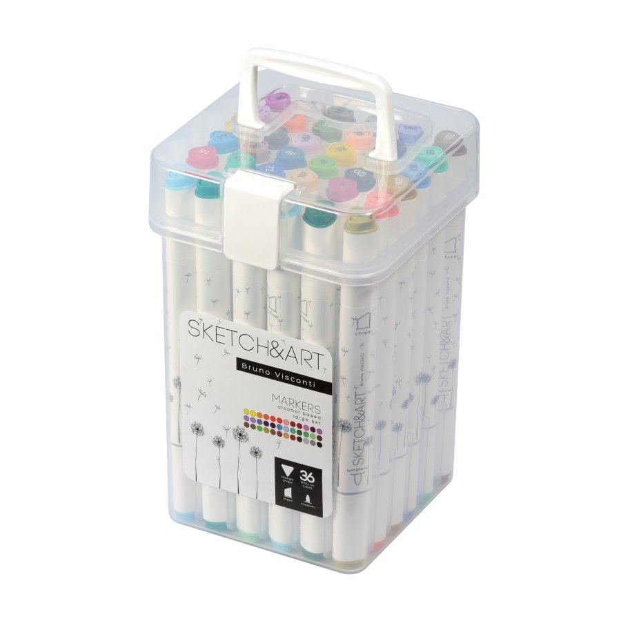 Набор двусторонних маркеров для скетчинга "Sketch&Art"