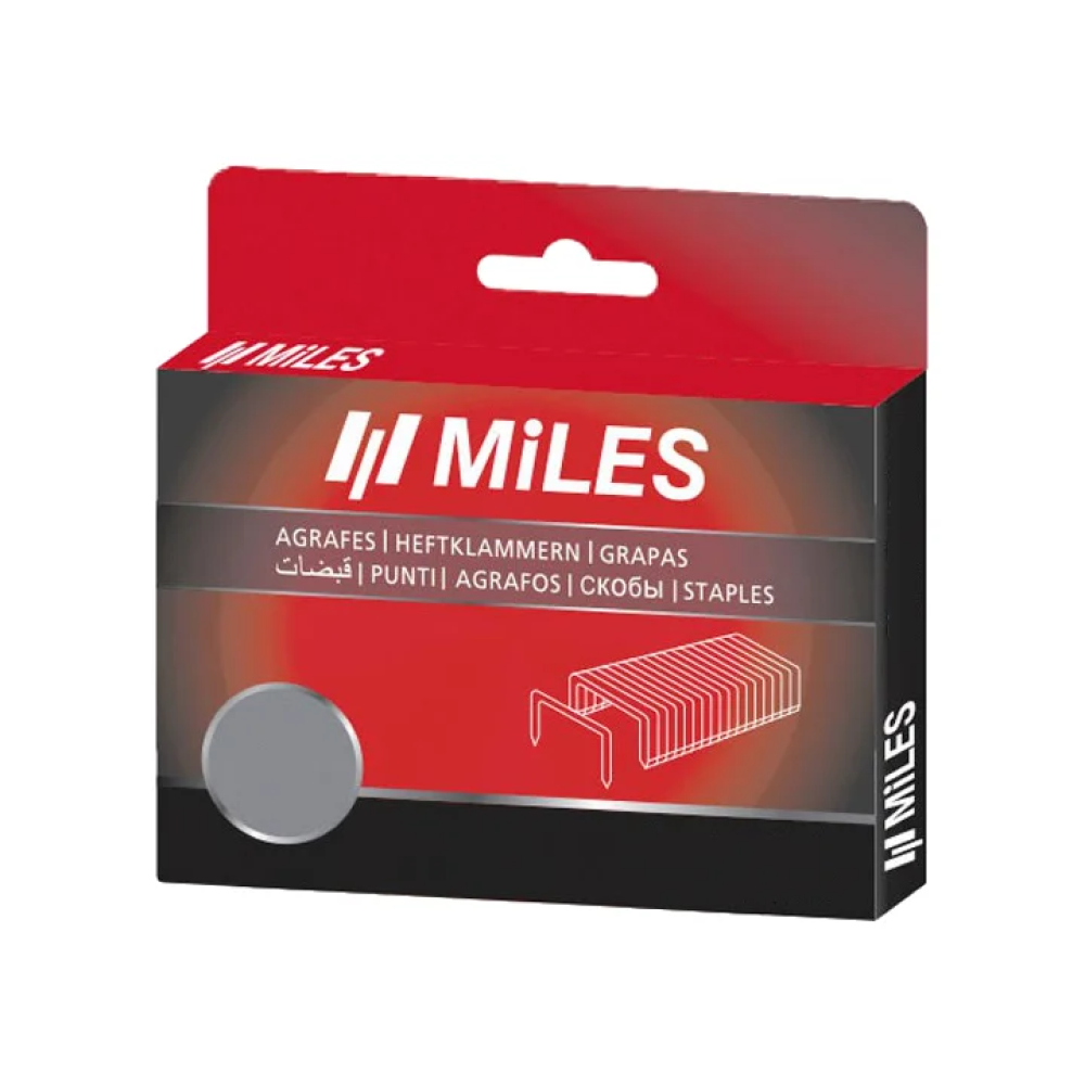 Скоба Miles №4, 8 мм, 1250 штук