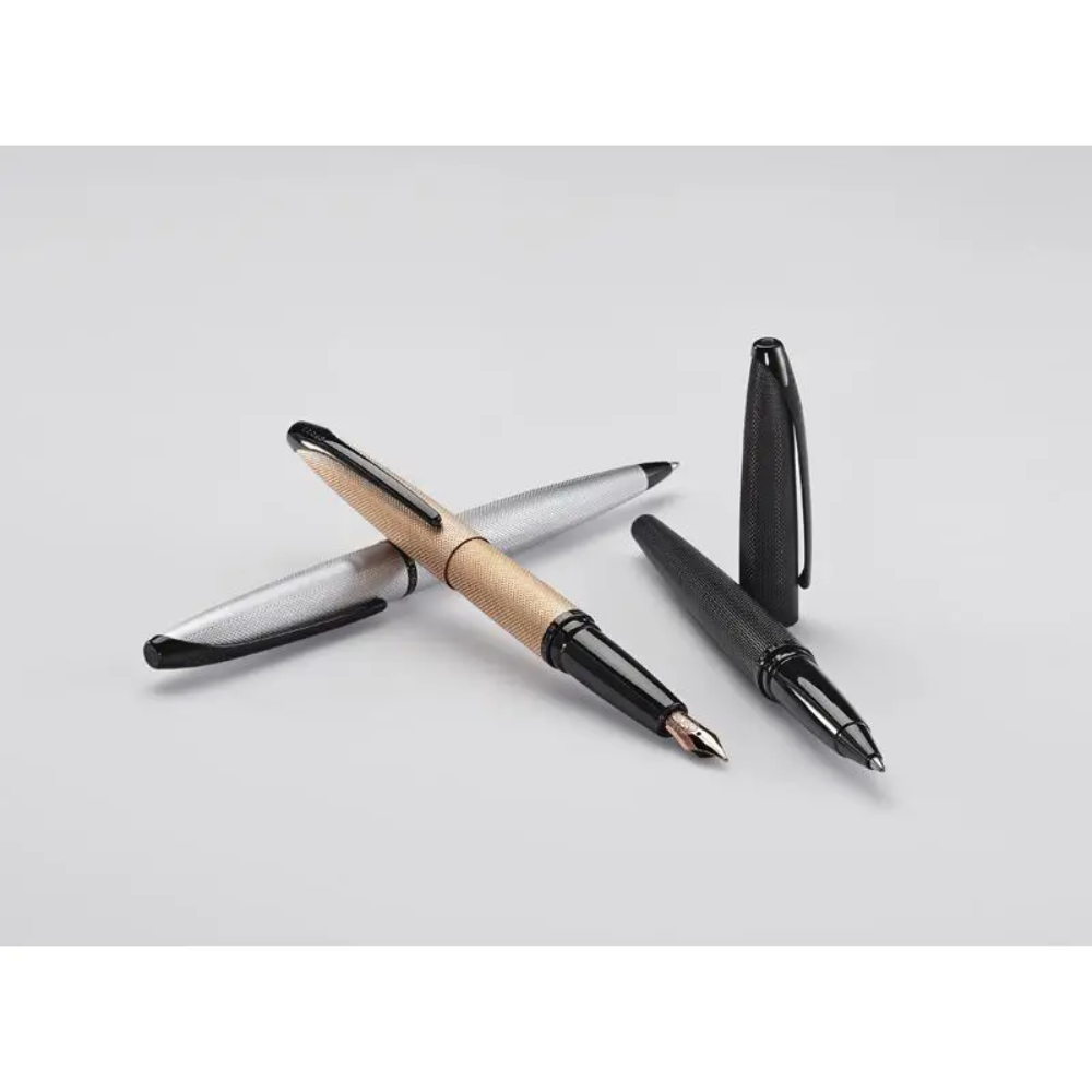 Ручка шариковая автоматическая "Cross ATX Brushed Black", 0.7 мм, черный, стержень черный - 5