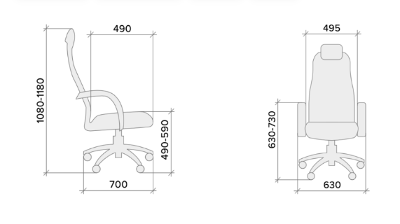 Кресло для руководителя Everprof "Komo PL", экокожа, пластик, черный  - 4