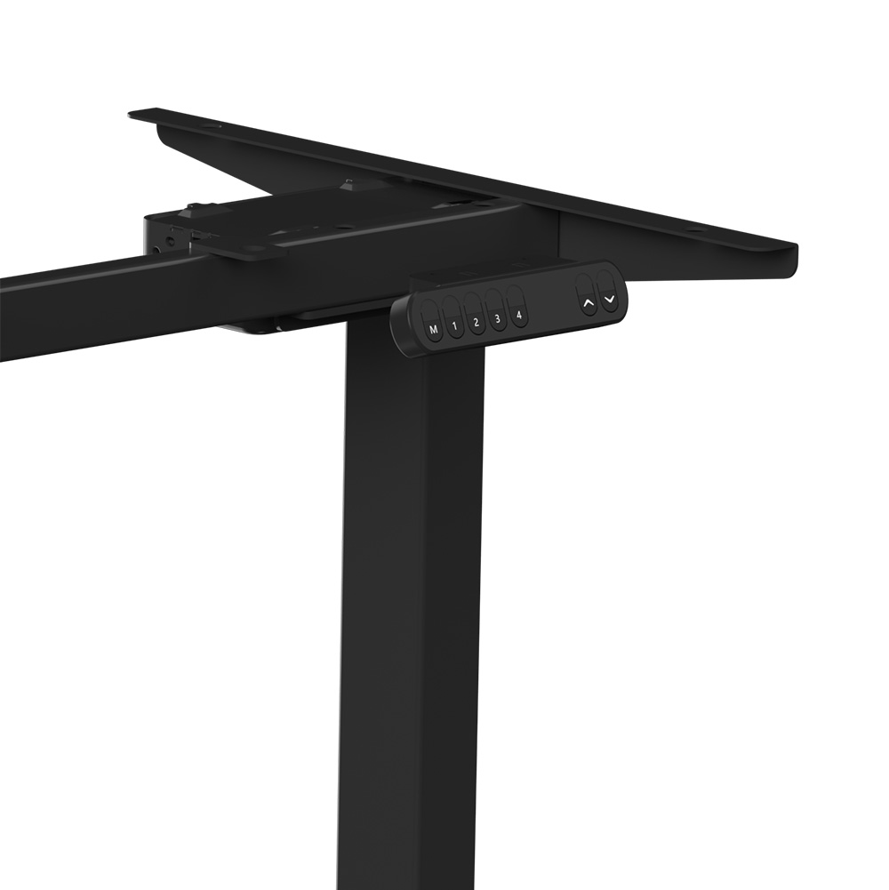 Стол с электроприводом WellDesk Prime 1300x675х18 черный/дуб термо черно-коричневый (9191461+9178193) - 6