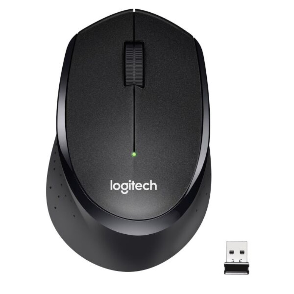 Мышь Logitech "M330 Silent Plus", беспроводная, черный