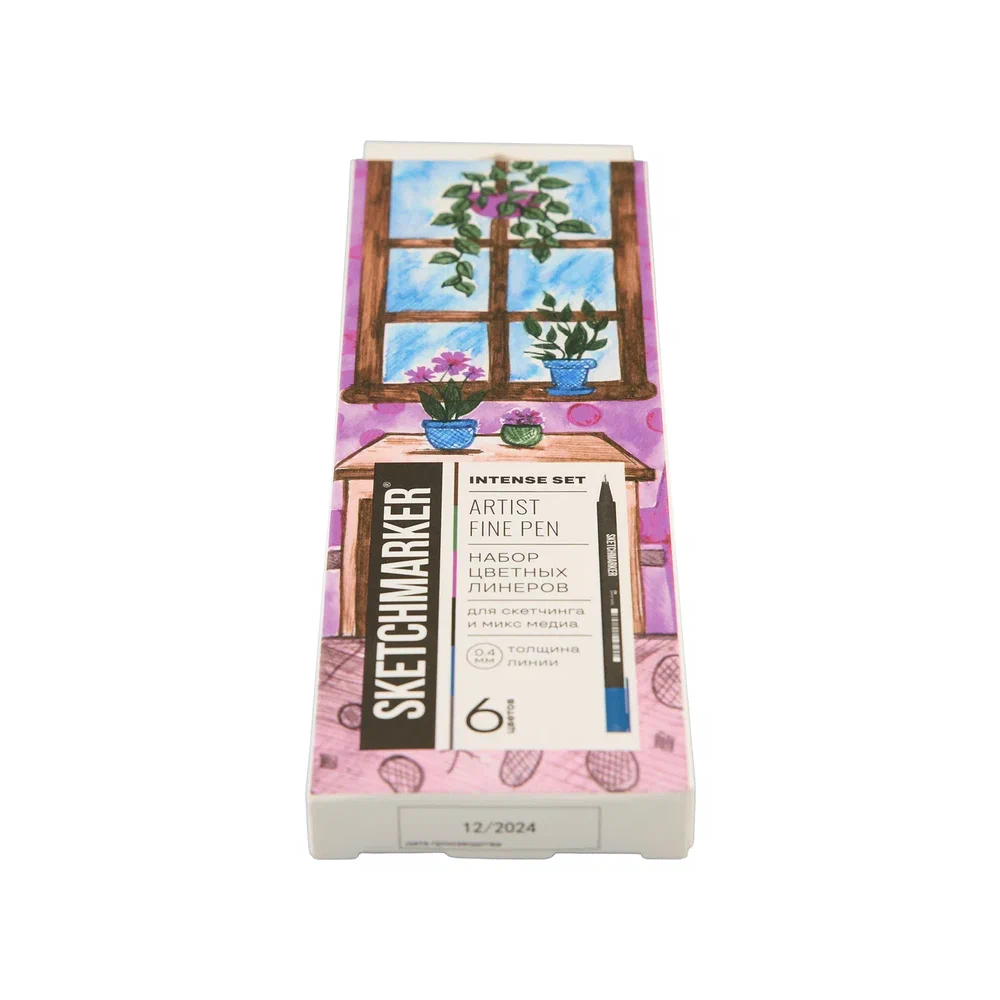 Ручка капиллярная "Sketchmarker Artist fine pen Intense", 6 шт. - 12
