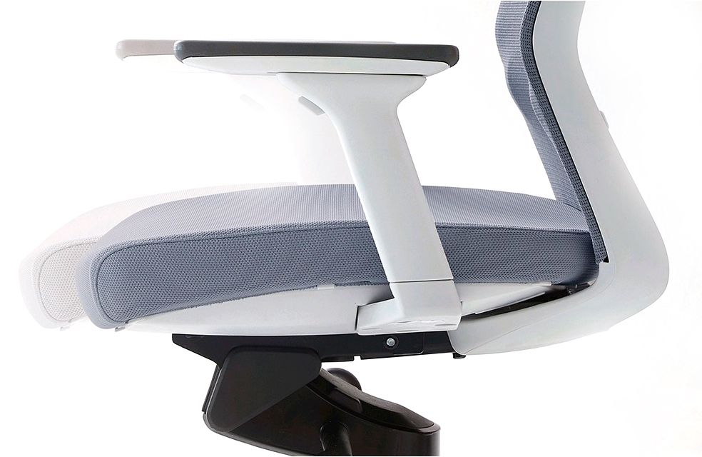 Кресло для руководителя BESTUHL "J1", сетка, ткань, пластик, синий  - 11