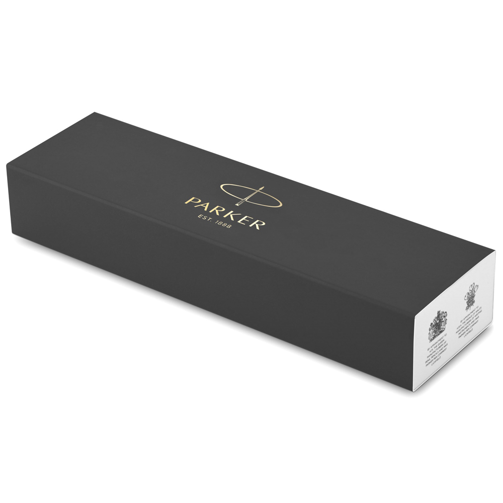 Ручка шариковая автоматическая "IM Essential Brushed Metal CT", 1.0 мм, черный, серебристый, стерж. синий - 4