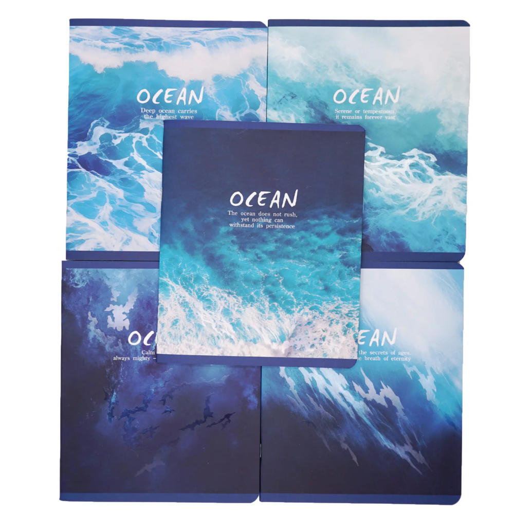 Тетрадь "Ocean", А5, 48 листов, клетка, синий - 4