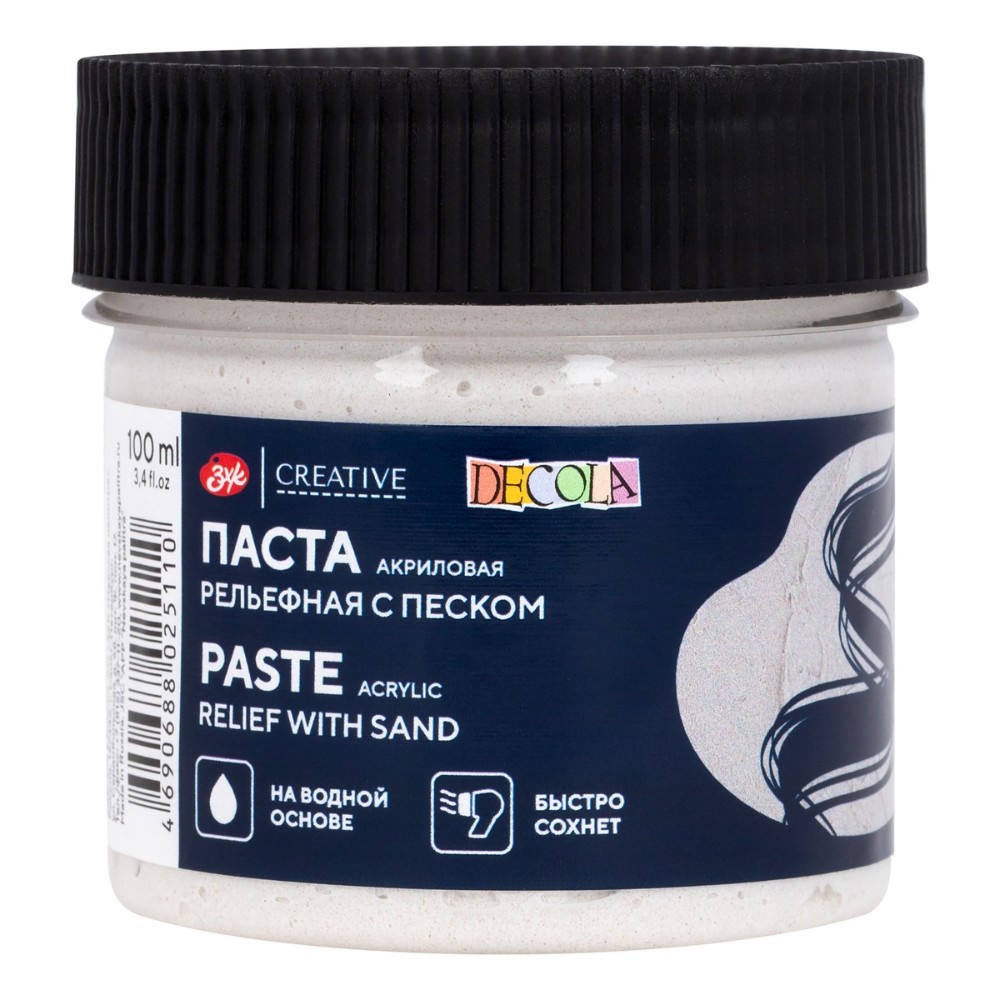 Паста акриловая рельефная "Декола" с песком