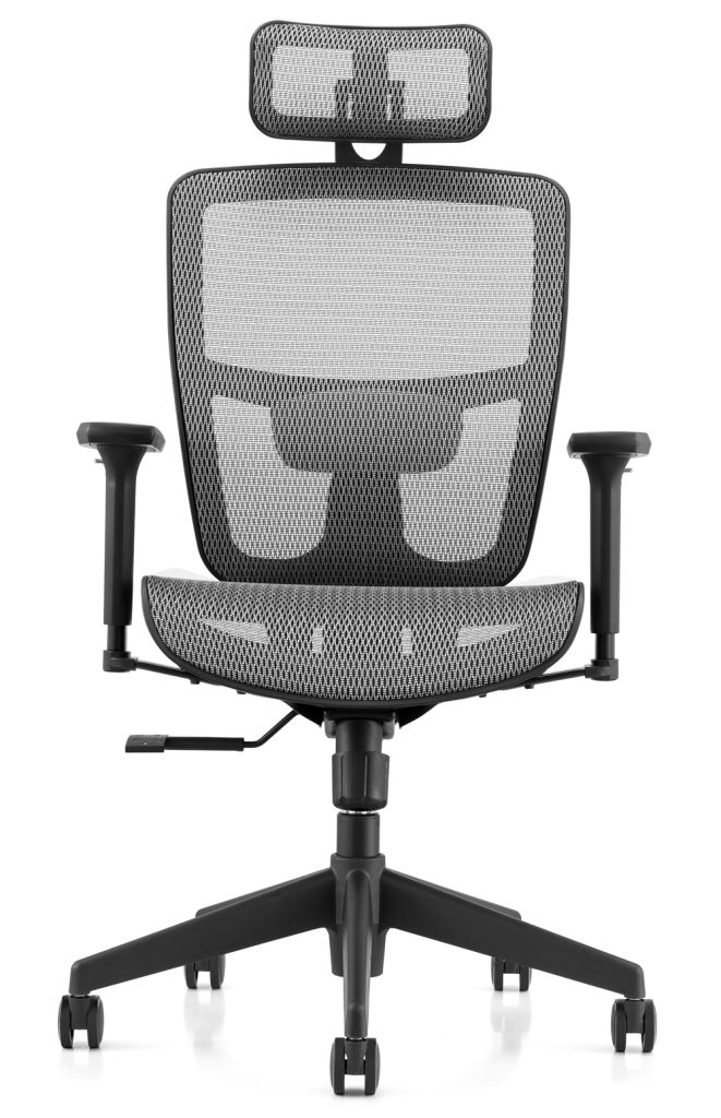 Кресло д/руководителя EVERPROF Dublin сетка, серый, крестов. пластик - 2