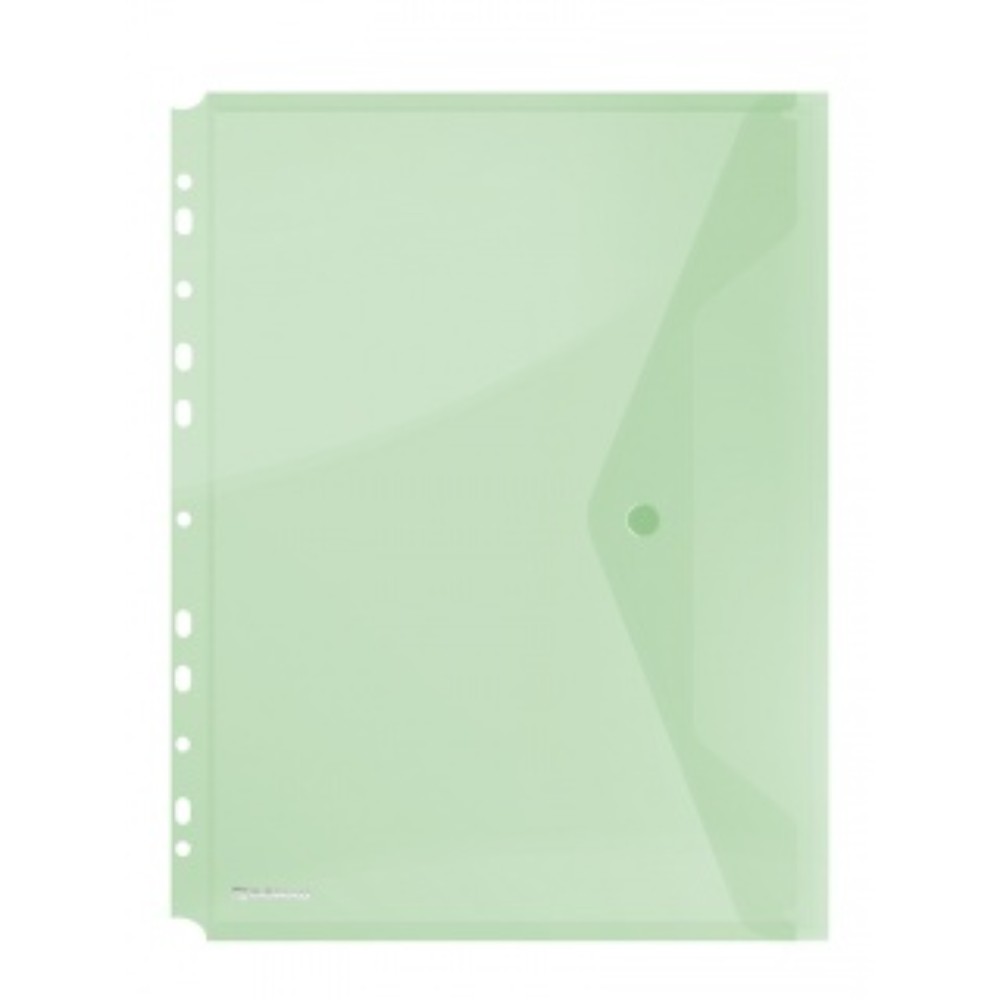 Папка конверт на кнопке "Donau", А4, желтый