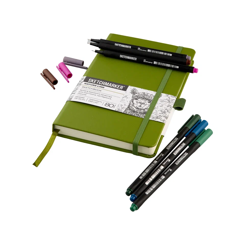 Ручка капиллярная "Sketchmarker Artist fine pen Intense", 6 шт. - 4