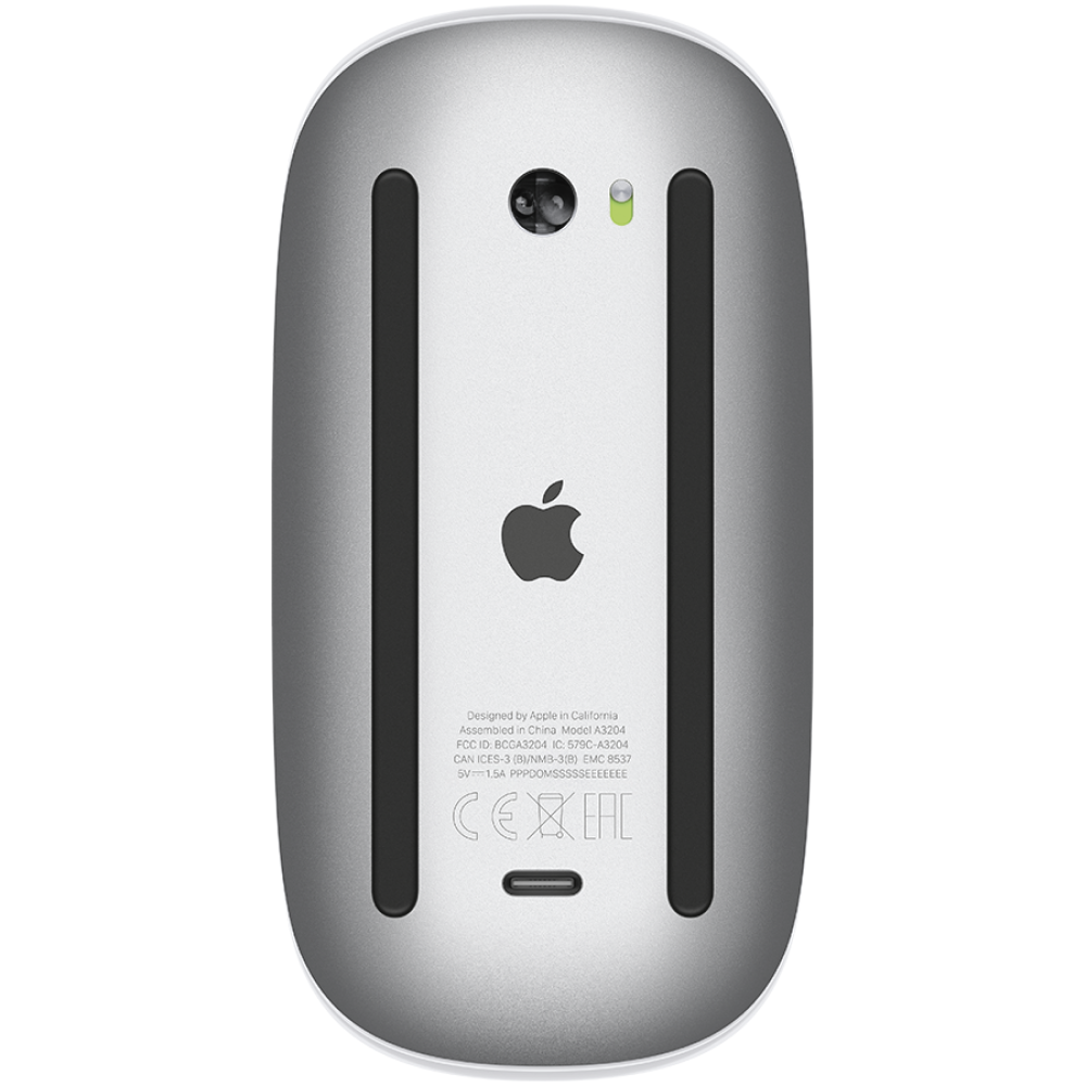 Мышь "Apple Magic Mouse A3204 / MXK53", беспроводная, белый - 2
