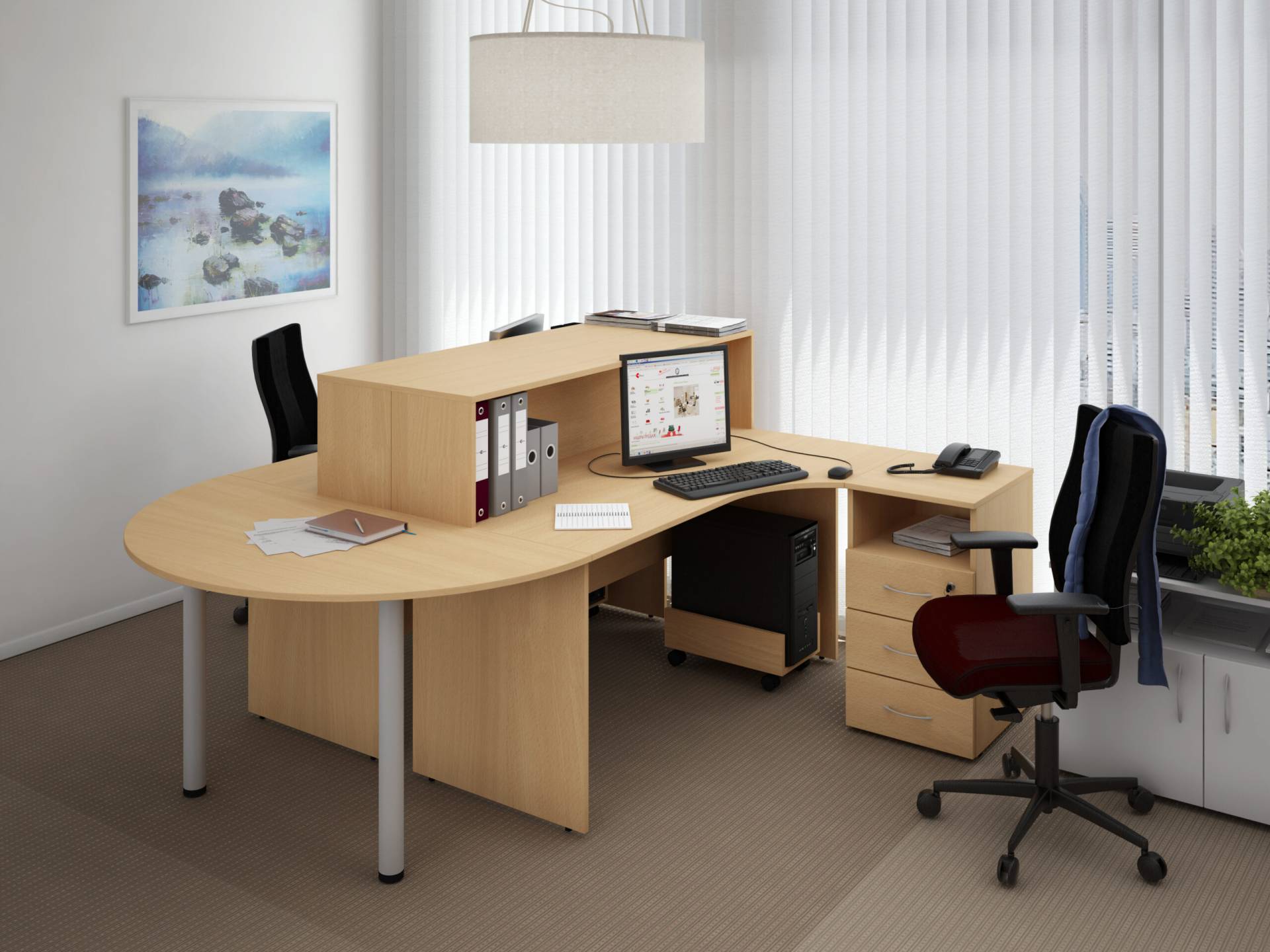 Коллекция Столица стойка прямая С-054, 700х700х1150 мм, дуб сонома - 3