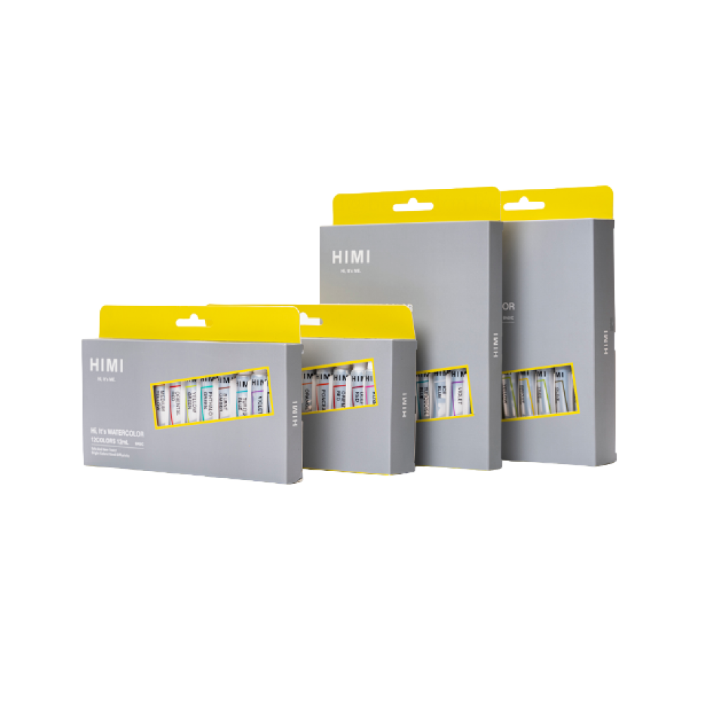 Краски акварельные "Himi Miya", 12 цветов, тубы
