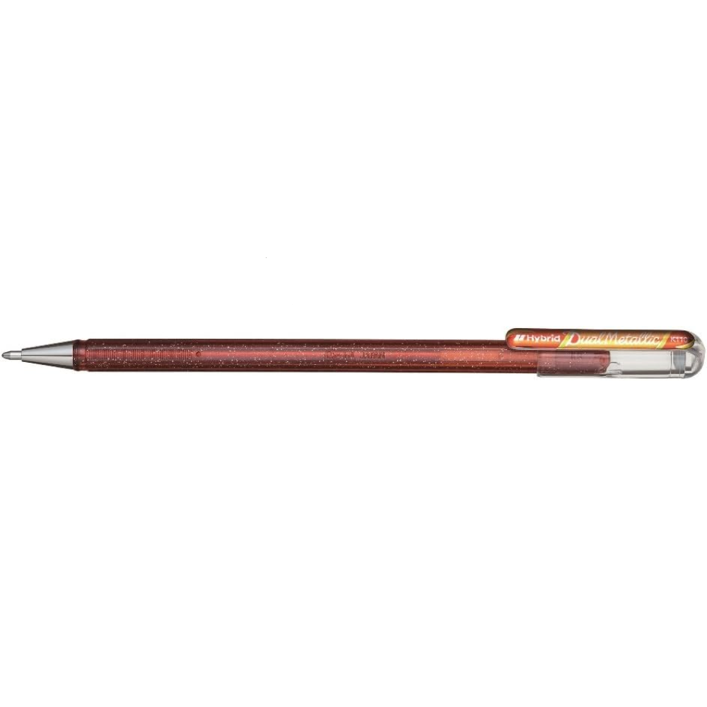 Набор ручек гелевых "Pentel Dual Metallic", 4 шт, ассорти - 5