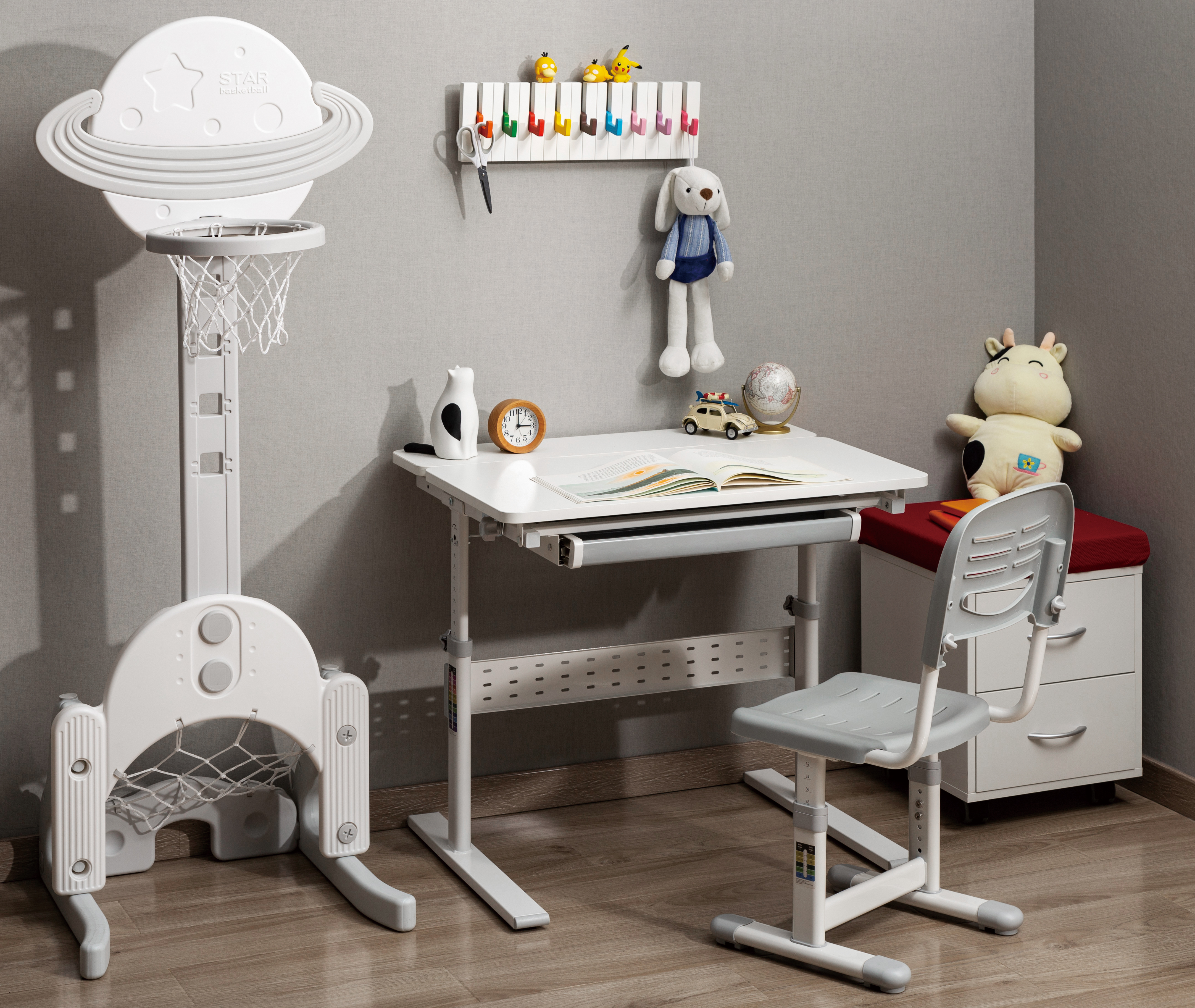 Стол Ergosmart E602 GREY, 800х600х(540-760) мм - 10