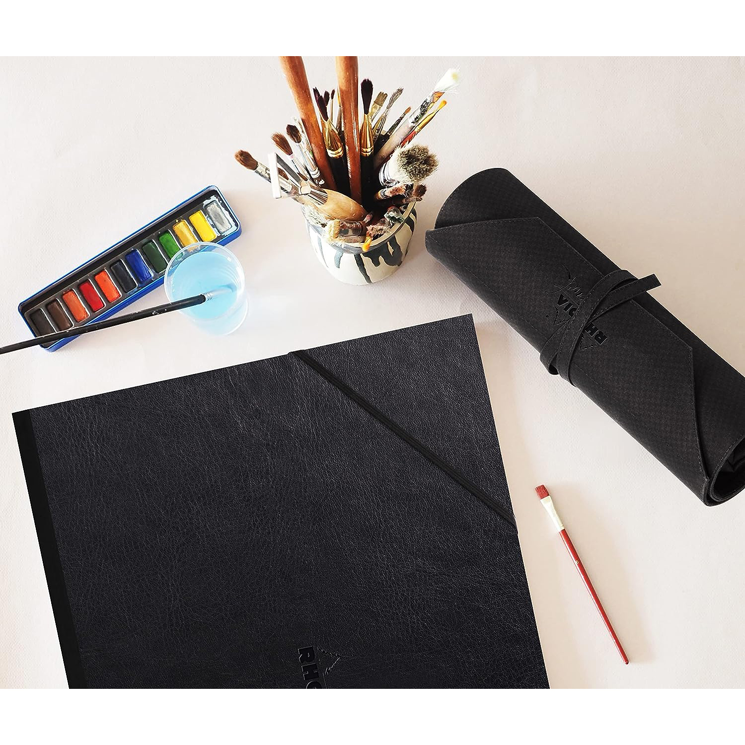 Пенал для кистей "Rhodia Touch" 2 в 1, 45x30 см, черный - 3