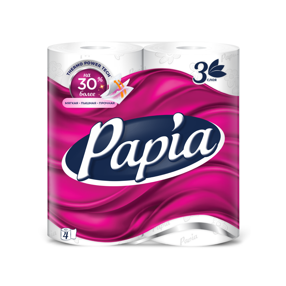 Бумага туалетная  Papia, 16,5м, 3 слоя