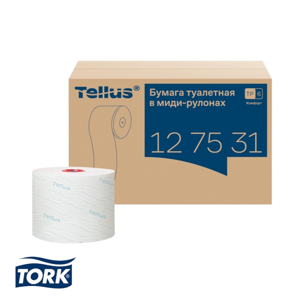 Бумага туалетная  Tellus Комфорт T6
