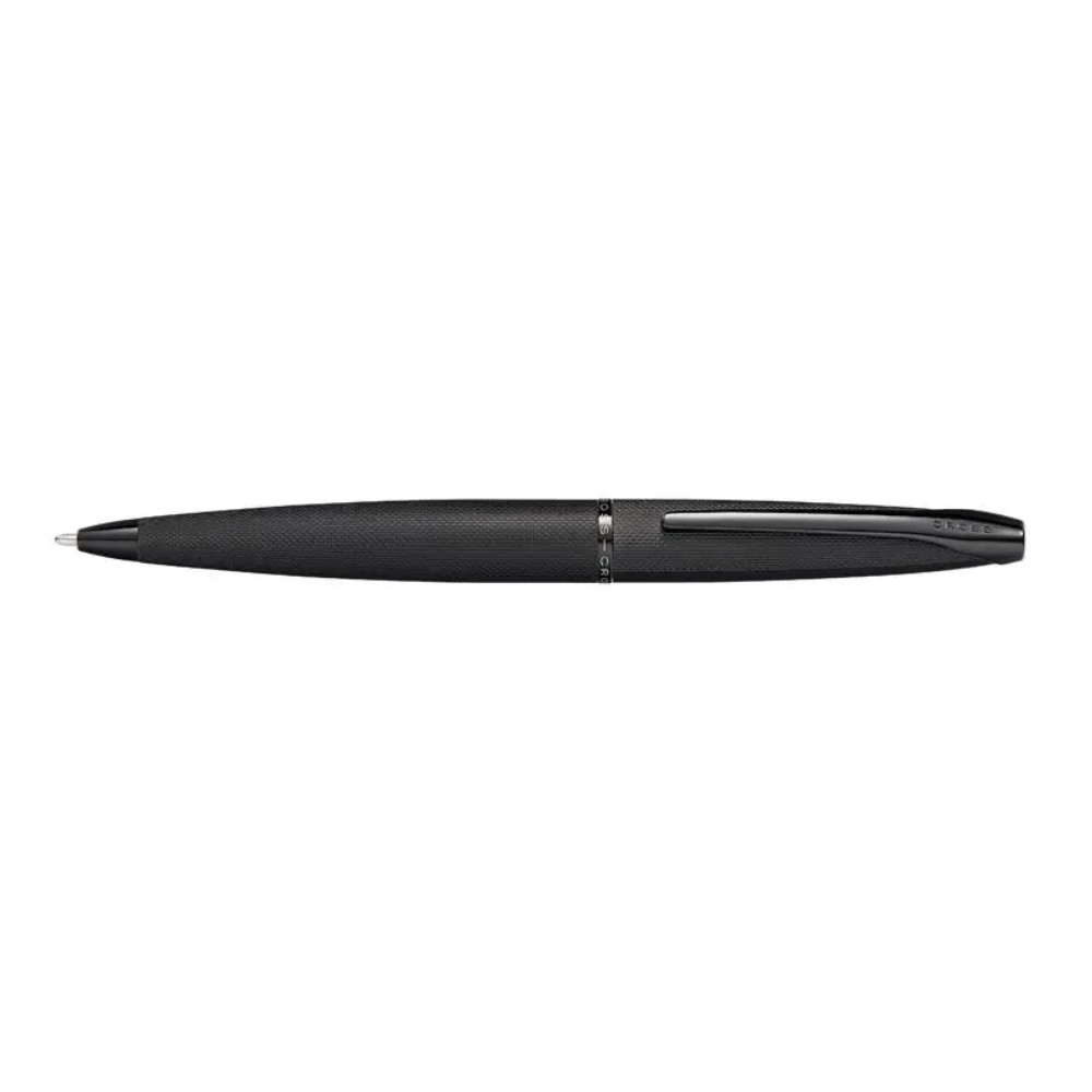 Ручка шариковая автоматическая "Cross ATX Brushed Black", 0.7 мм, черный, стержень черный - 3