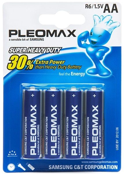 Батарейки солевые Samsung "Pleomax AA/R6"