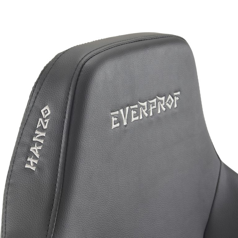 Кресло игровое EVERPROF Hanzo экокожа, черный, крестов. металл - 11