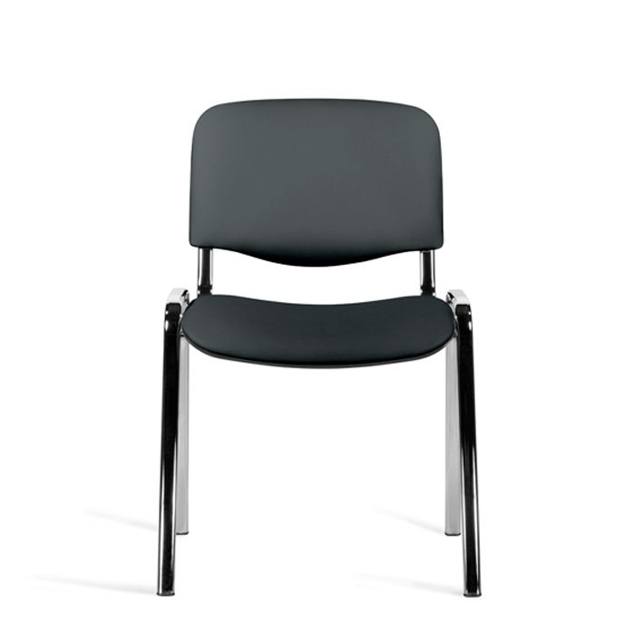 Стул для посетителей UTFC "ИЗО CH Z11", кожзам, металл, черный - 2