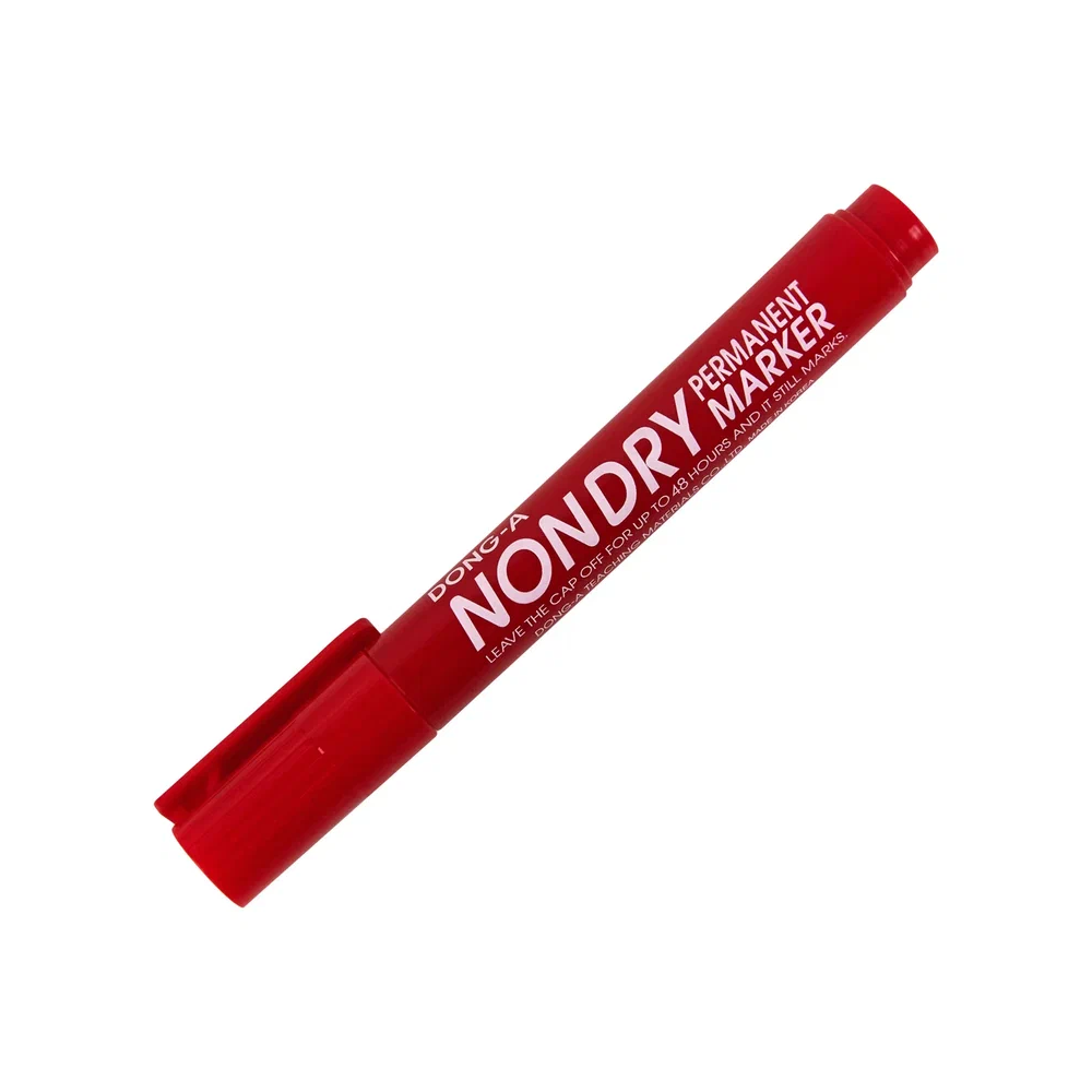 Маркер перманентный "Non-Dry", красный