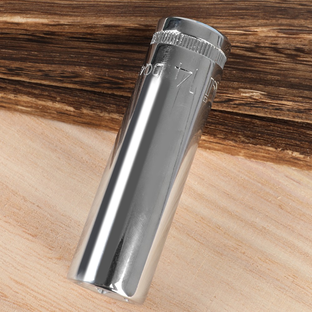 Головка торцевая шестигранная Deli YS EDQ4314 1/2", 14 мм, глубокая, серебристый - 3