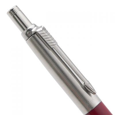 Ручка шариковая автоматическая "Parker Jotter Kensington Red CT", 0.7 мм, красный, серебристый, стерж. синий - 3